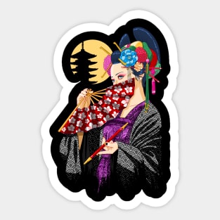 Maiko moving forward Sticker